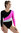 Gymnastikanzug "Diana" schwarz-pink-silber