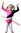 Gymnastikanzug "Diana" pink-schwarz-weiß