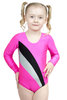 Gymnastikanzug "Claudia" pink-schwarz-silber