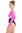 Damen Body dreifarbiges Modell Annabell pink-silber-schwarz